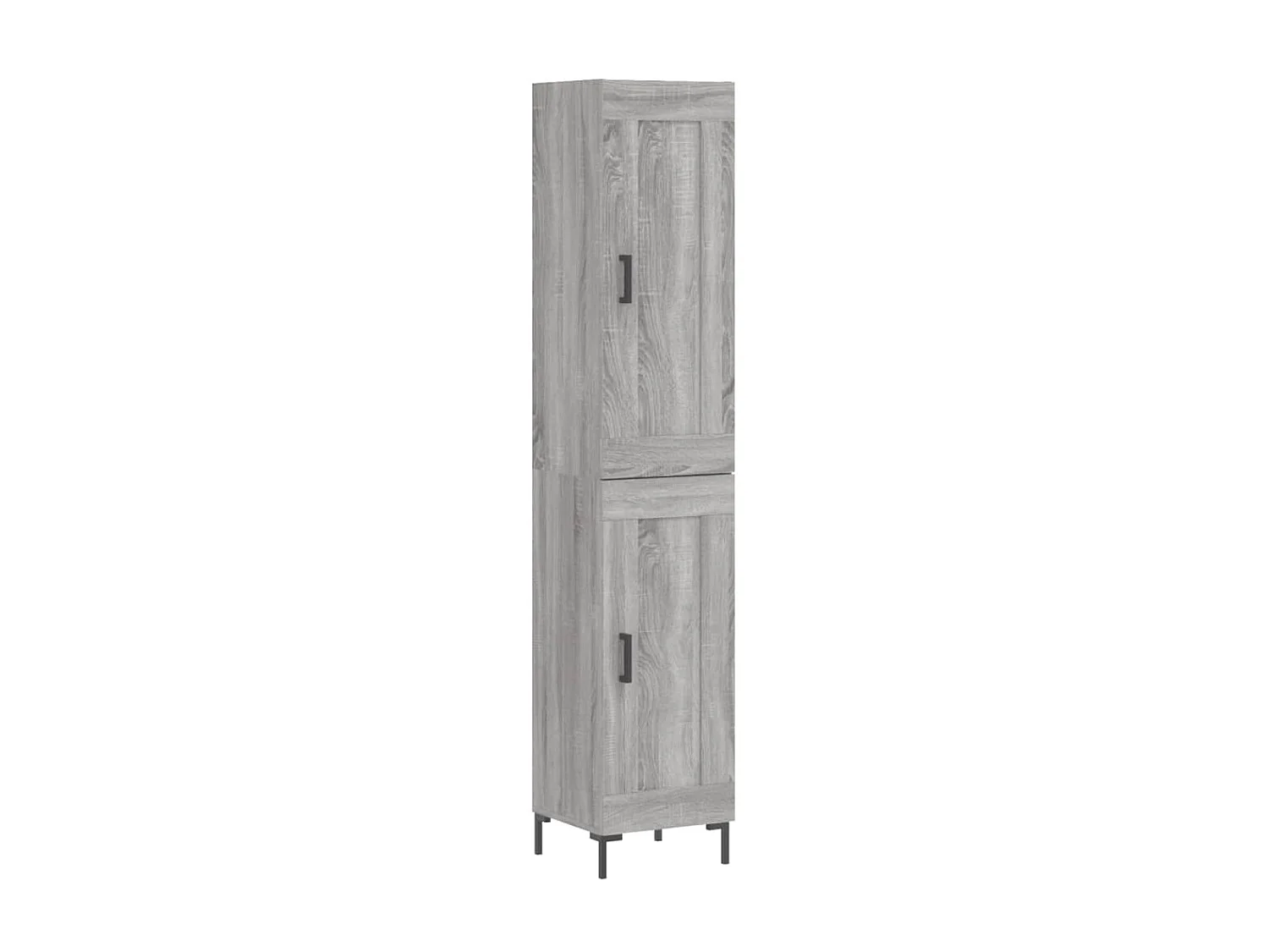 Highboard,Kommode Grau Sonoma 34,5x34x180 cm Holzwerkstoff -gkd986886