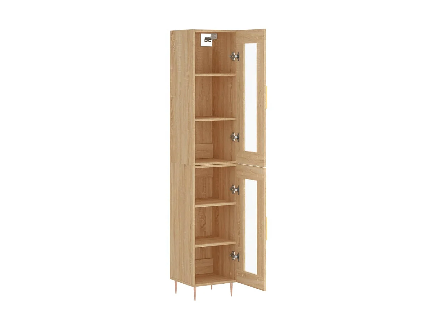 Buffet haut Chêne sonoma 34,5x34x180 cm Bois d'ingénierie QWE97136