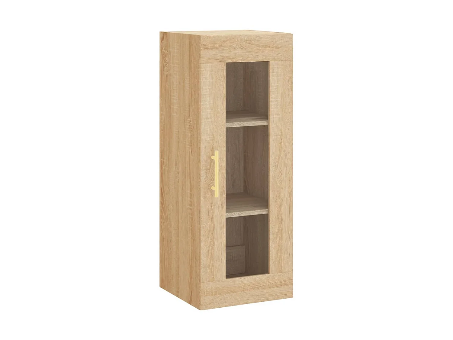 Buffet haut Chêne sonoma 34,5x34x180 cm Bois d'ingénierie QWE97136