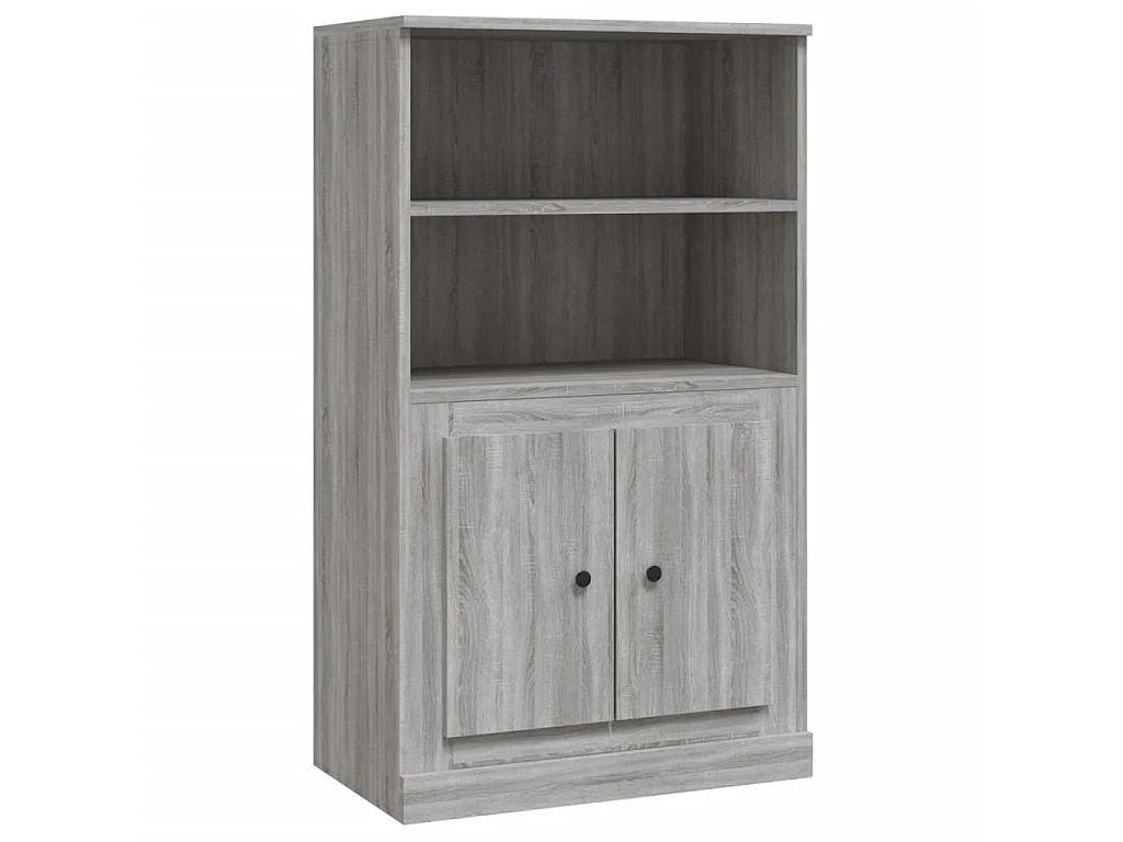 Highboard,Kommode Grau Sonoma 60x35,5x103,5 cm Holzwerkstoff -gkd758827