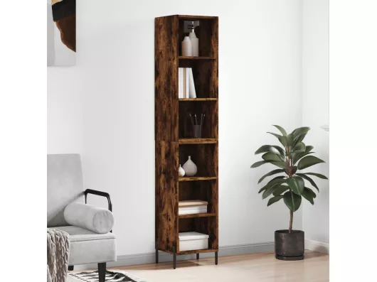 Kauf Unique Highboard,Kommode Räuchereiche 34,5x32,5x180 cm Holzwerkstoff -gkd208295