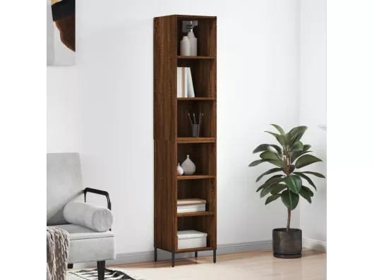 Kauf Unique Highboard,Kommode Braun Eichen-Optik 34,5x32,5x180 cm Holzwerkstoff -gkd445008