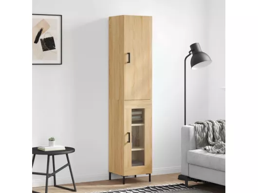 Kauf Unique Highboard,Kommode Sonoma-Eiche 34,5x34x180 cm Holzwerkstoff -gkd599981