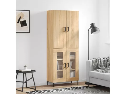 Kauf Unique Highboard,Kommode Sonoma-Eiche 69,5x34x180 cm Holzwerkstoff -gkd207147