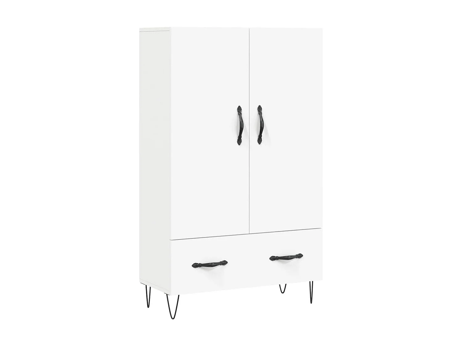 Aparador alto 69,5x31x115 cm derivados de madeira branco PT534104