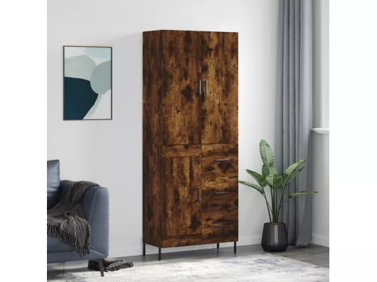 Kauf Unique Highboard,Kommode Räuchereiche 69,5x34x180 cm Holzwerkstoff -gkd521039