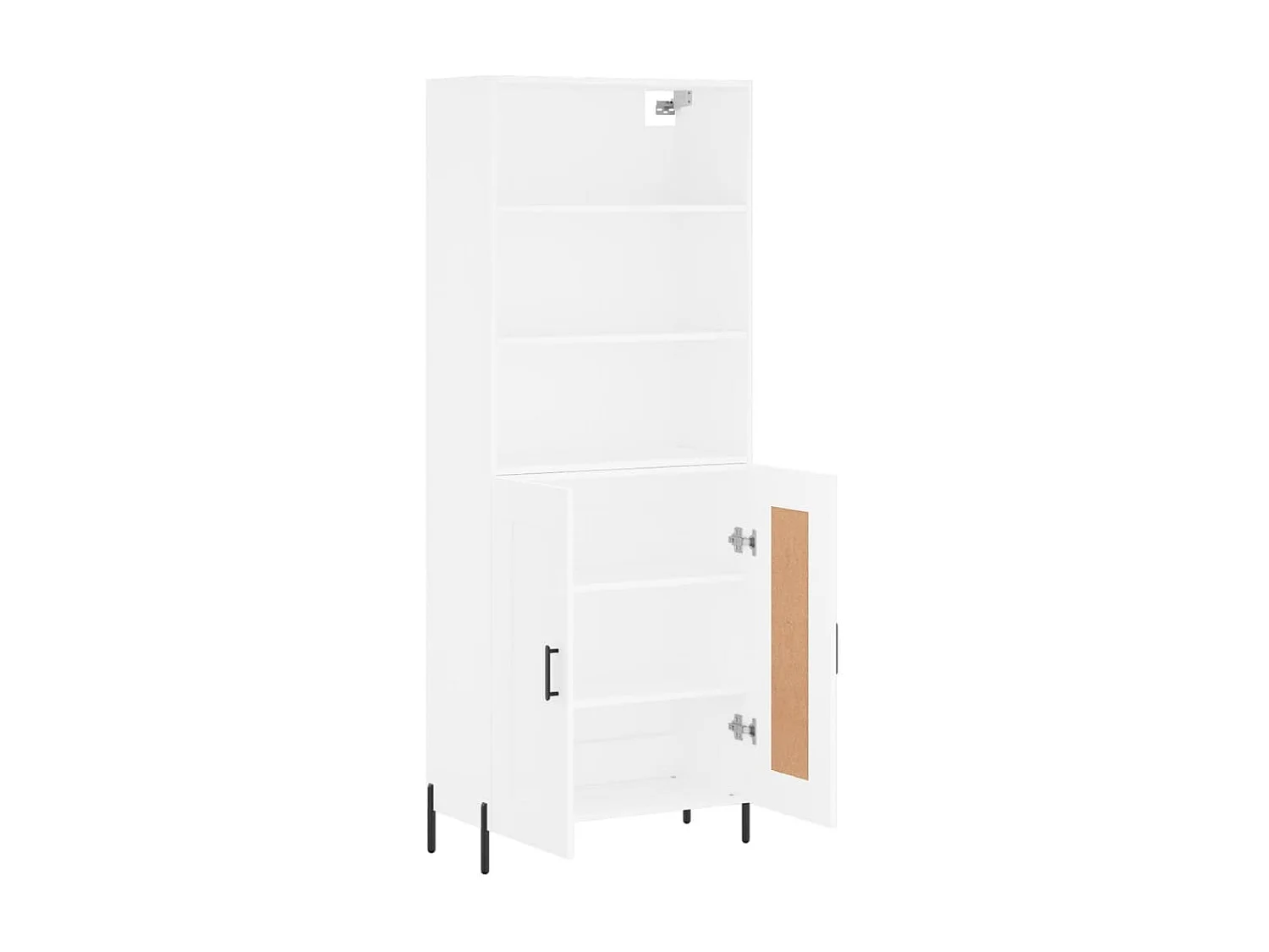 Highboard,Kommode Weiß 69,5x34x180 cm Holzwerkstoff -gkd345335