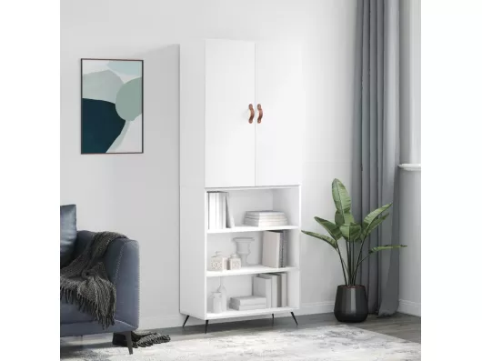 Kauf Unique Highboard,Kommode Weiß 69,5x34x180 cm Holzwerkstoff -gkd889611