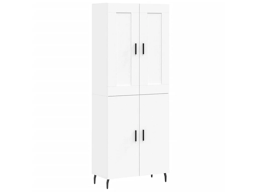 Highboard,Kommode Weiß 69,5x34x180 cm Holzwerkstoff -gkd326613