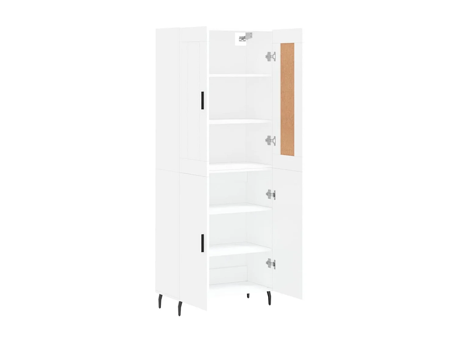 Highboard,Kommode Weiß 69,5x34x180 cm Holzwerkstoff -gkd326613