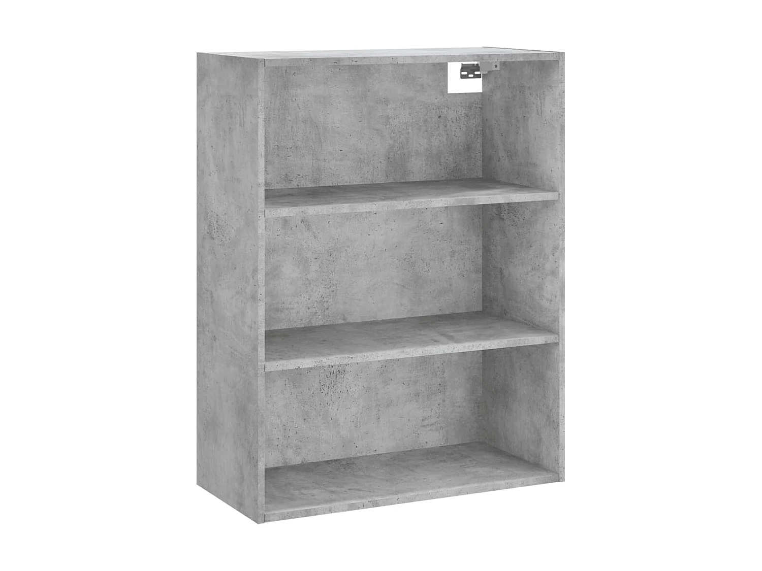 Hoge kast 69,5x34x180 cm bewerkt hout betongrijs NL352473