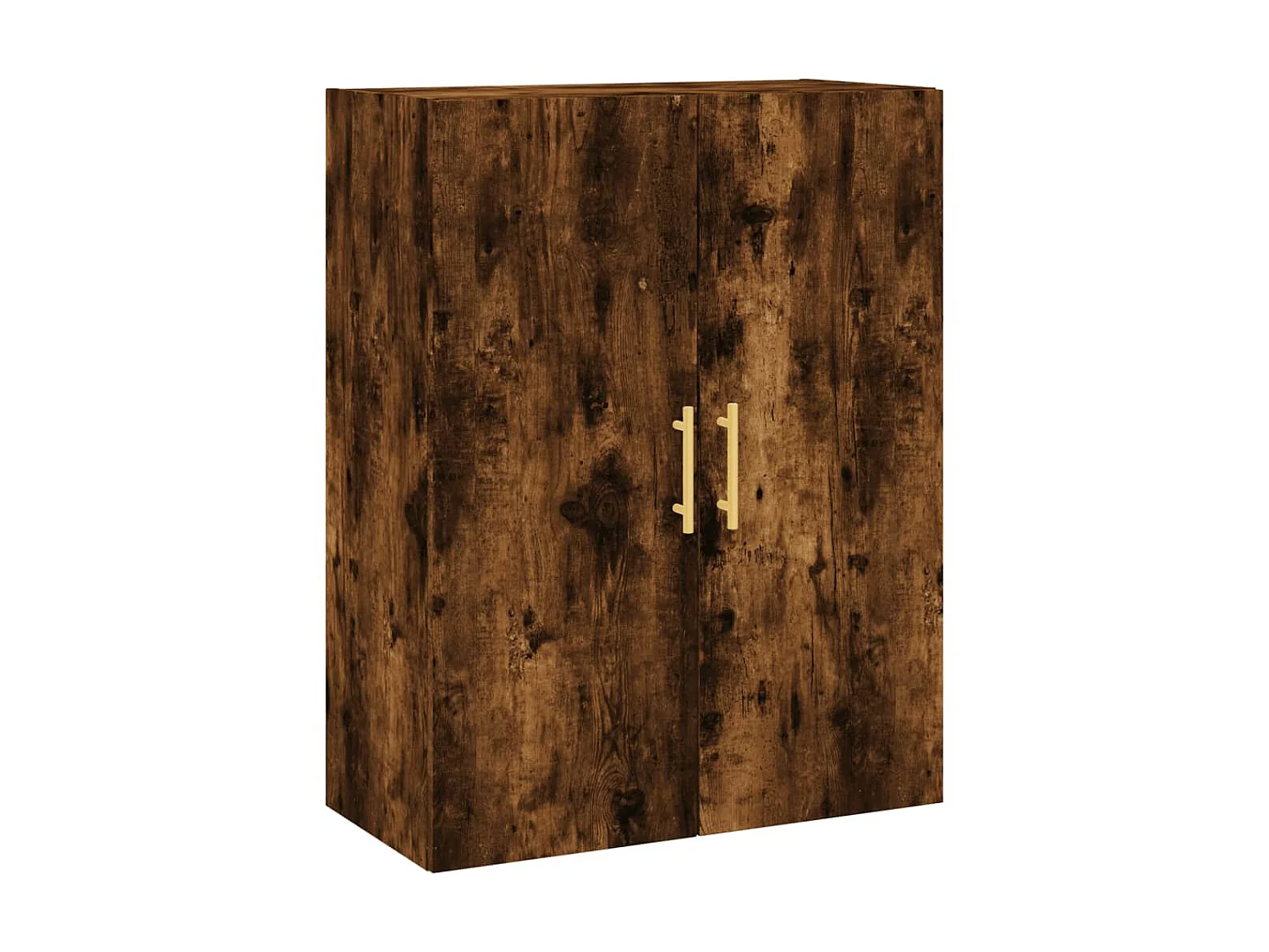 Aparador alto madera contrachapada roble ahumado 69,5x34x180 cm ES40161