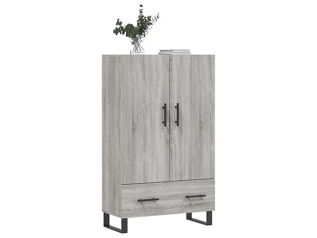 Highboard,Kommode Grau Sonoma 69,5x31x115 cm Holzwerkstoff -gkd784141
