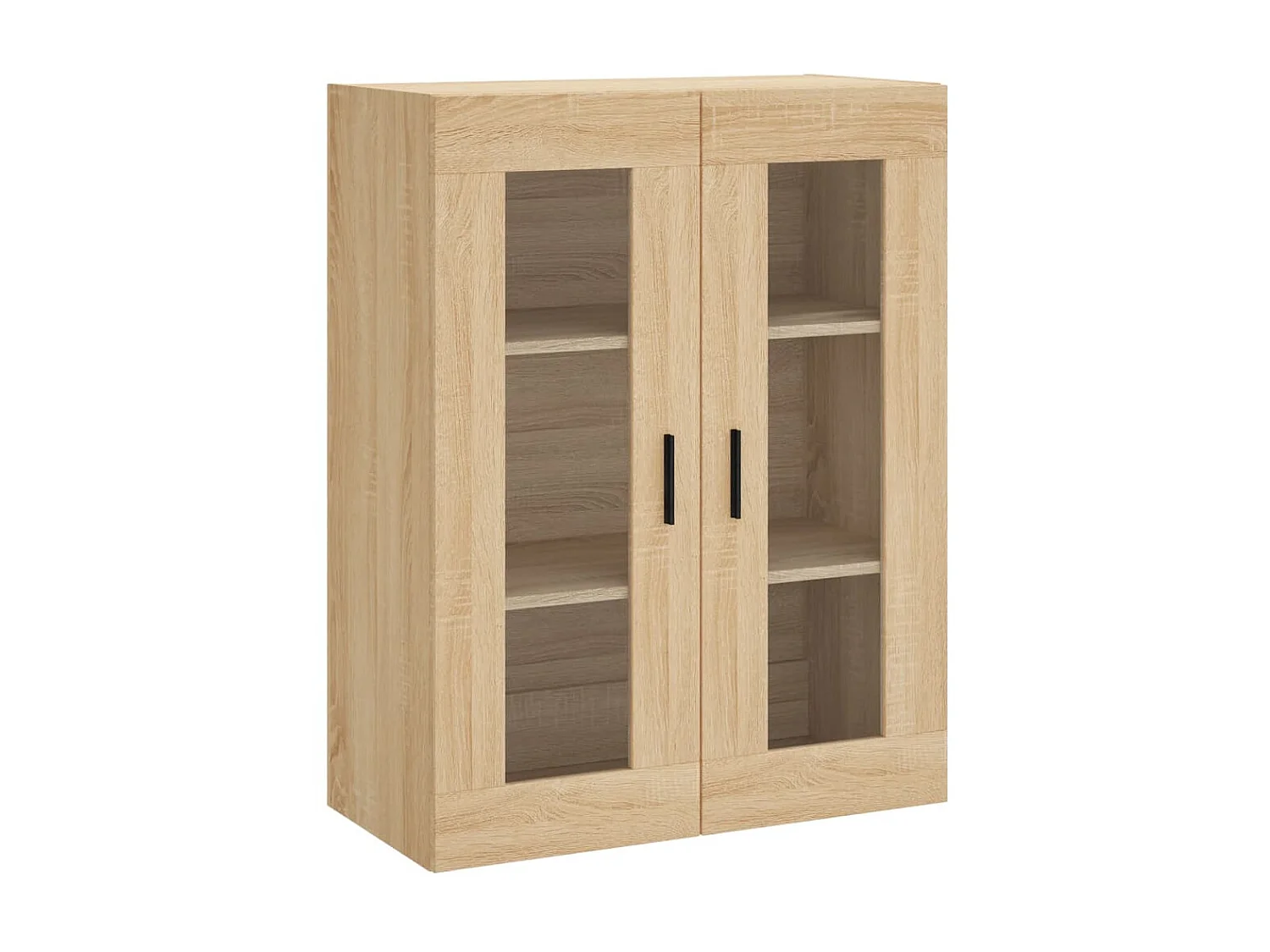 Buffet haut Chêne sonoma 69,5x34x180 cm Bois d'ingénierie QWE30320
