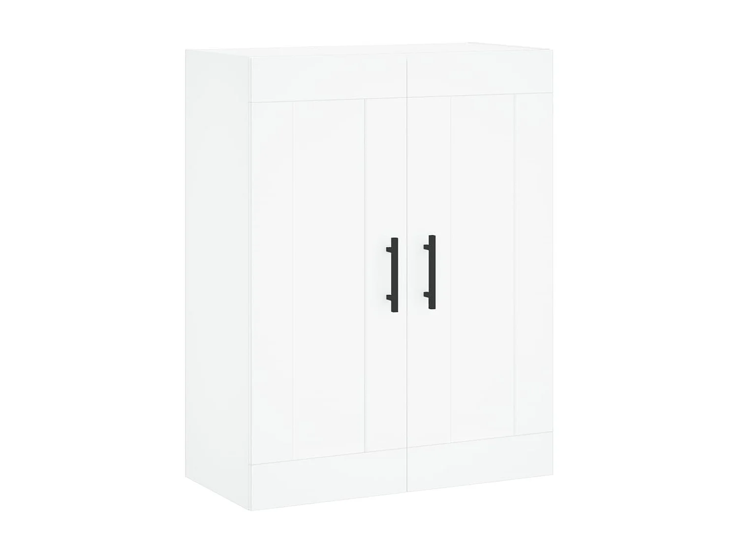 Aparador alto madera contrachapada blanco 69,5x34x180 cm ES153674