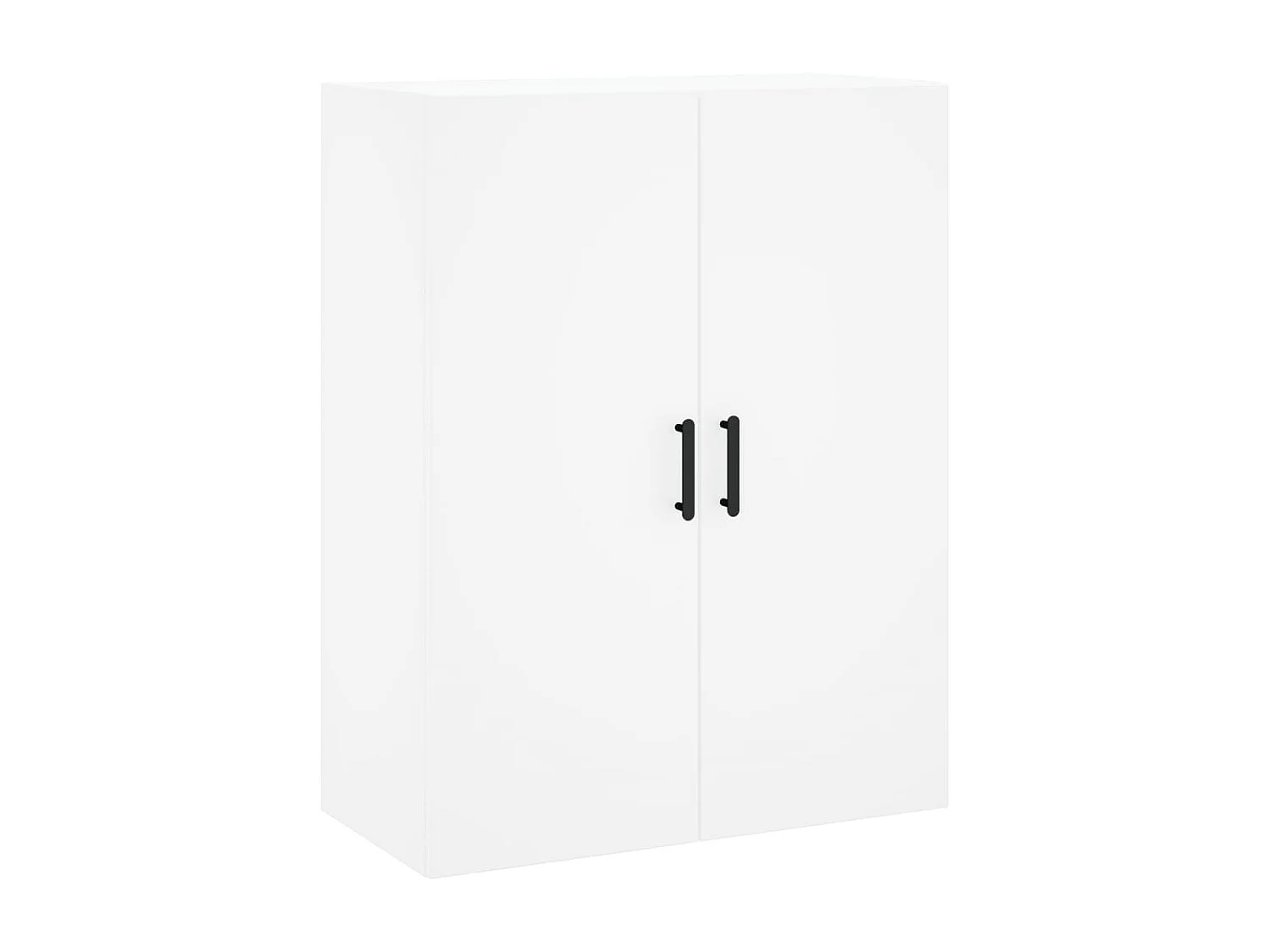 Aparador alto madera contrachapada blanco 69,5x34x180 cm ES99621
