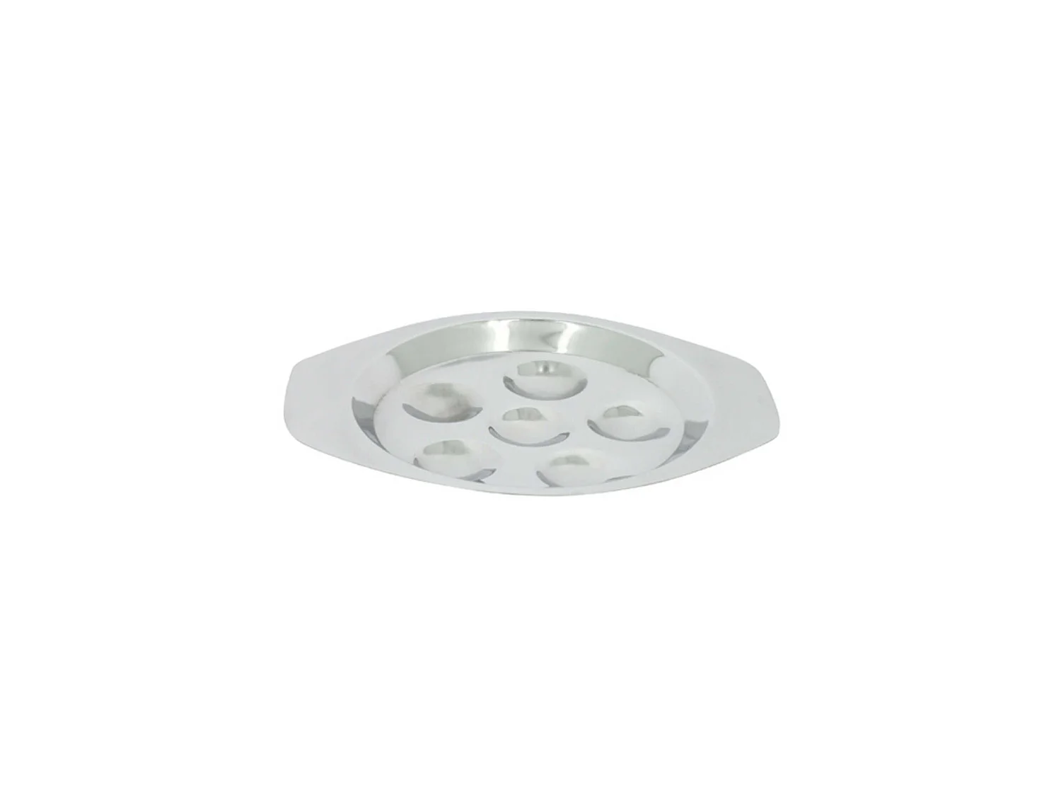 The Kitchenette - Lot De 6 Plats A Escargots 6 Trous En Inox