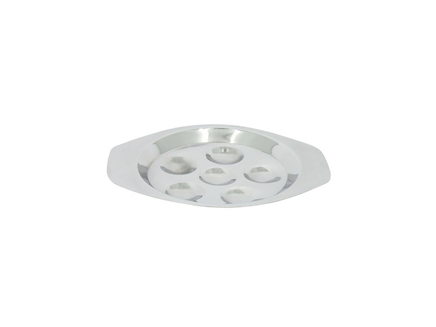 Hemoton - Lot De 4 Plaques à Escargots En Inox 12 Trous - Plateau Métallique Pour Cuisson Au Four Et Service