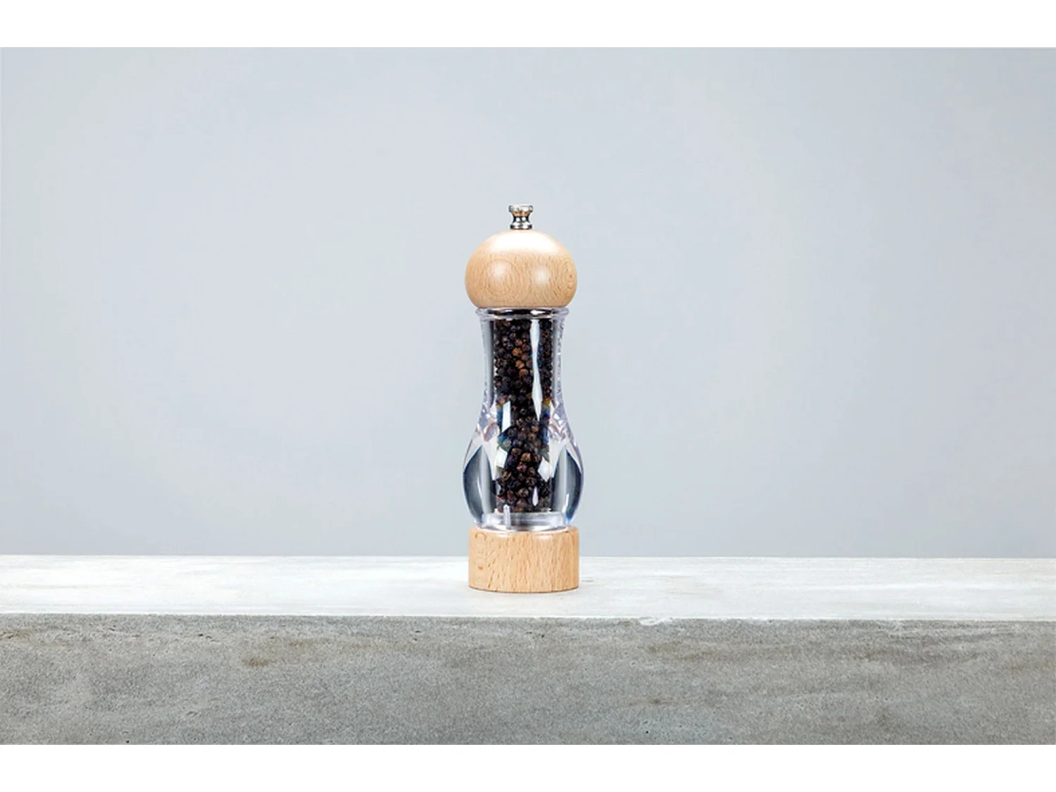 Menastyl - Moulin A Poivre Brio 19cm En Bois D'hevea Naturel