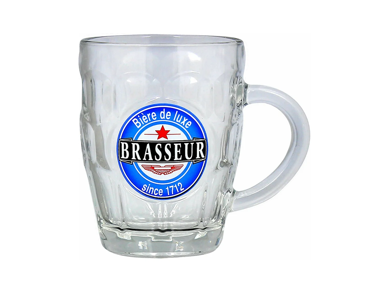 Novastyl - Lot De 6 Chopes A Biere 54 Cl En Verre Brasseur