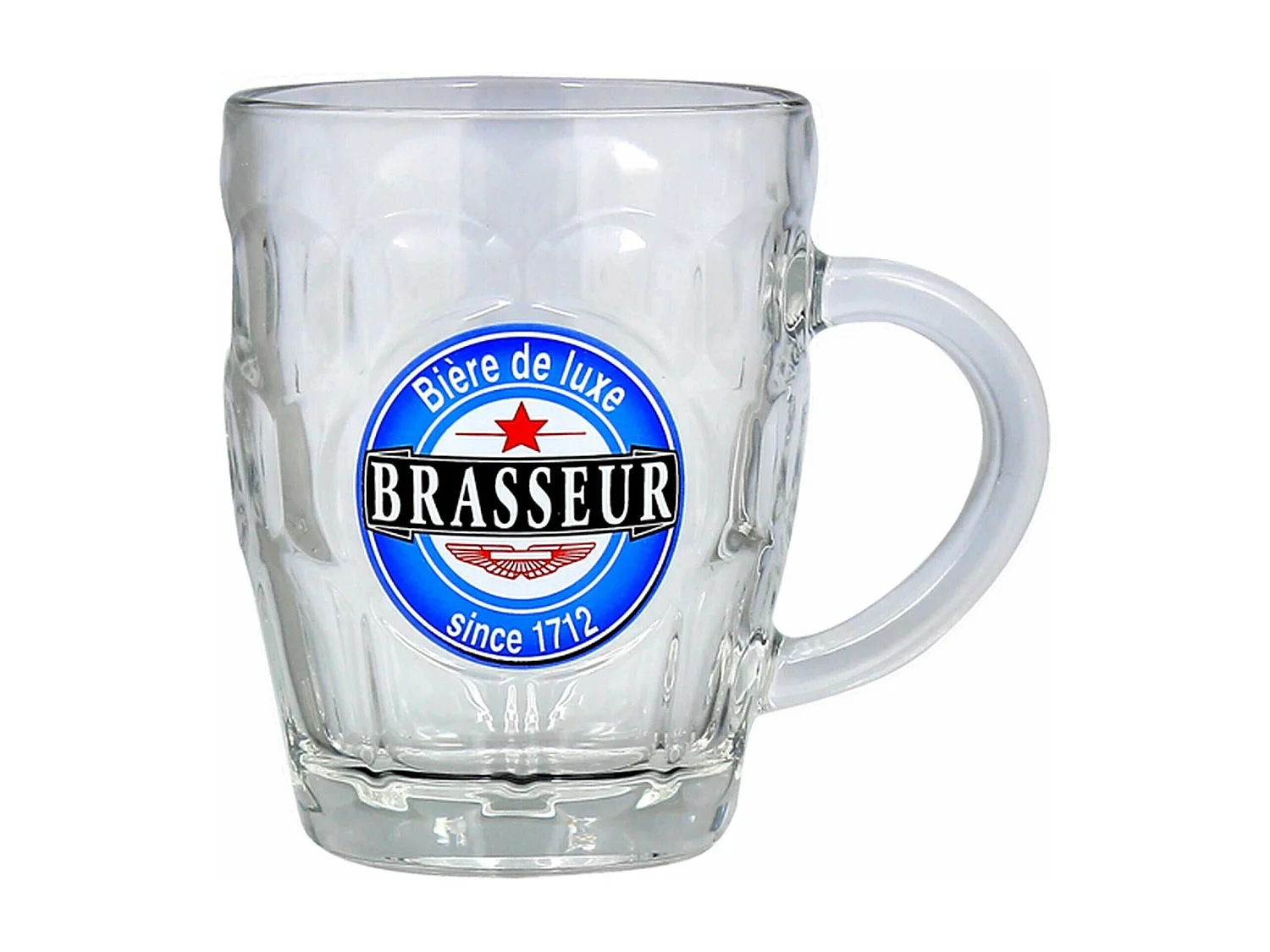 Novastyl - Lot De 6 Chopes A Biere 54 Cl En Verre Brasseur