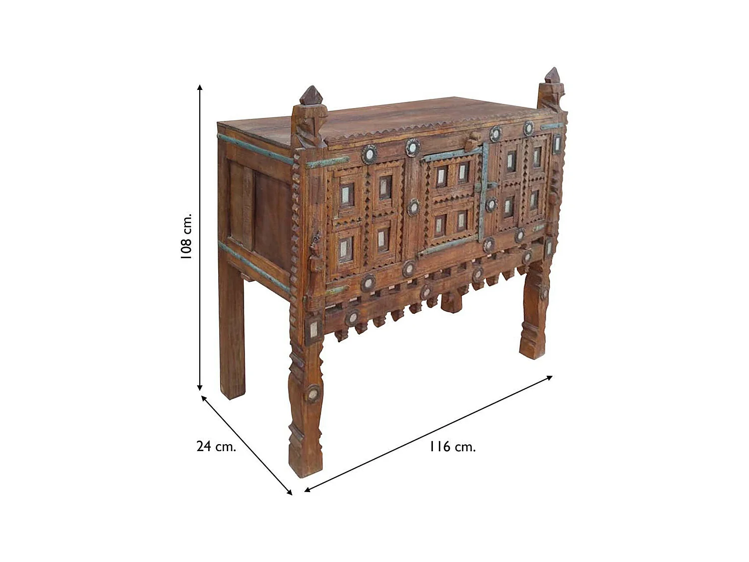 Tête de lit en simili-cuir coloris Marron chocolat - L. 160 x P. 4 x H. 55 cm
