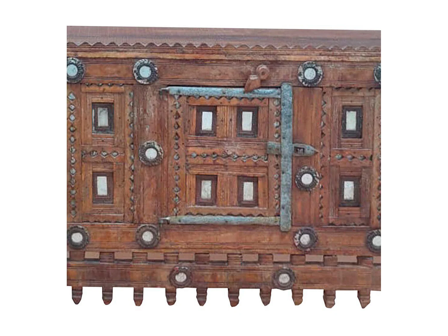 Tête de lit en simili-cuir coloris Marron chocolat - L. 160 x P. 4 x H. 55 cm