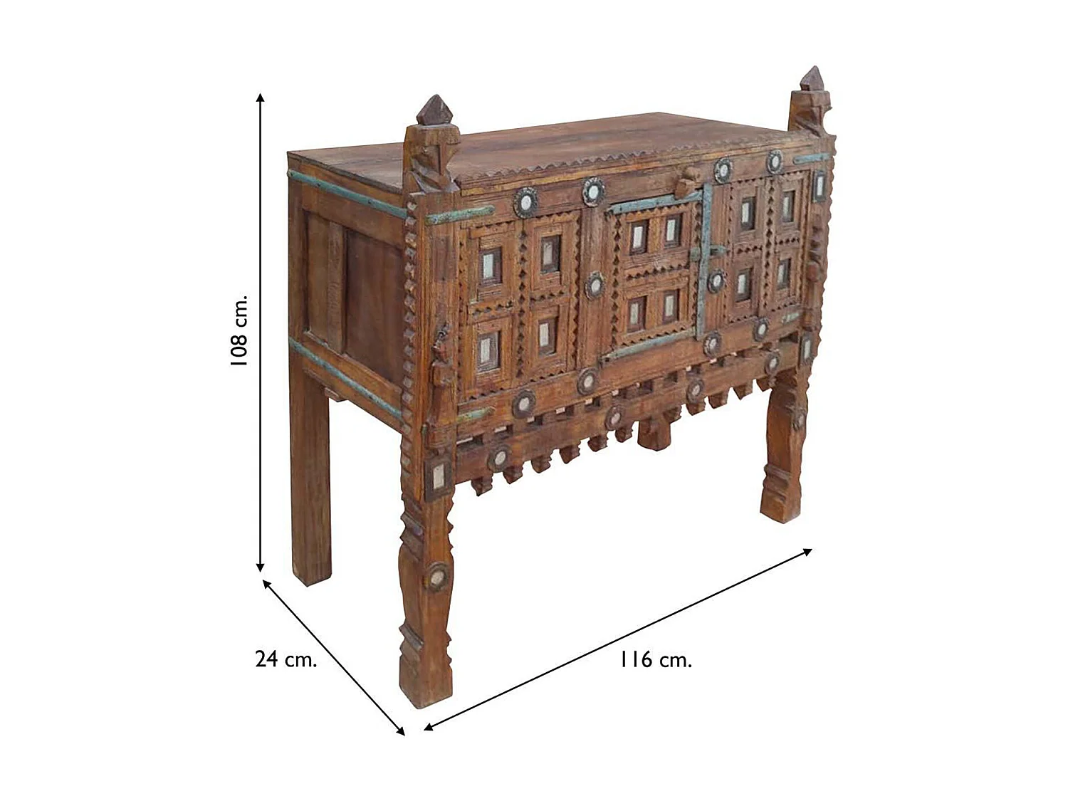 Tête de lit en simili-cuir coloris Marron chocolat - L. 160 x P. 4 x H. 55 cm