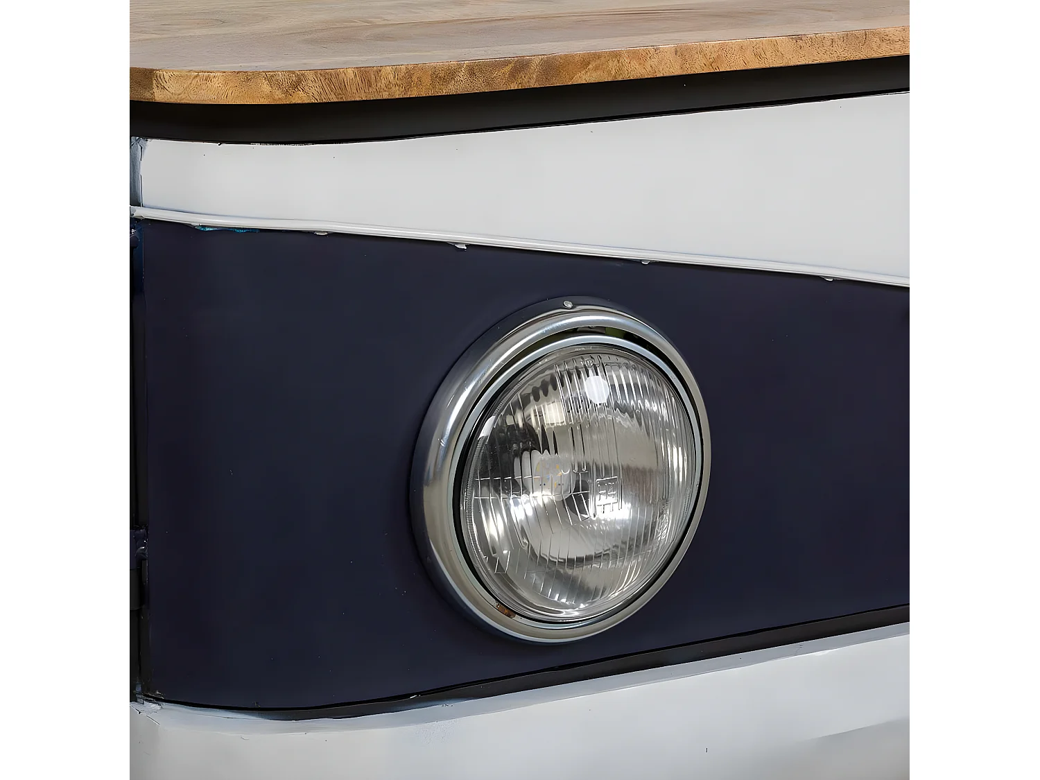 Table de chevet, table de nuit avec 1 tiroir coloris blanc - L. 48 x P. 35 x H. 60 cm