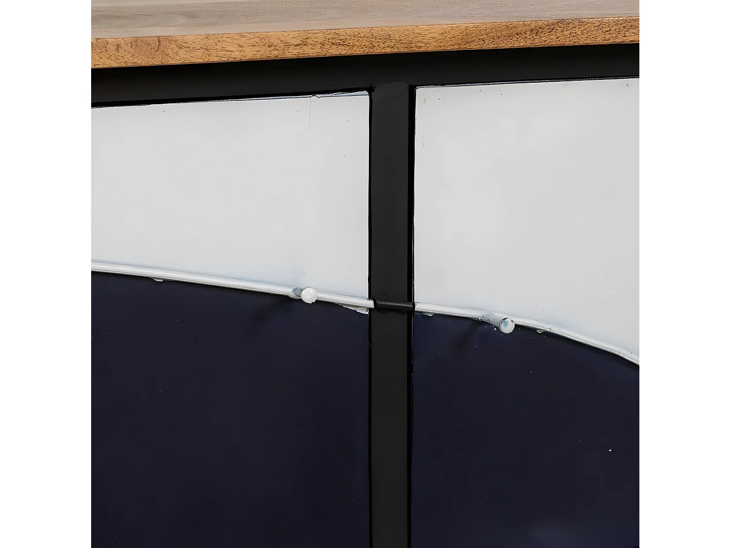 Table de chevet, table de nuit avec 1 tiroir coloris blanc - L. 48 x P. 35 x H. 60 cm