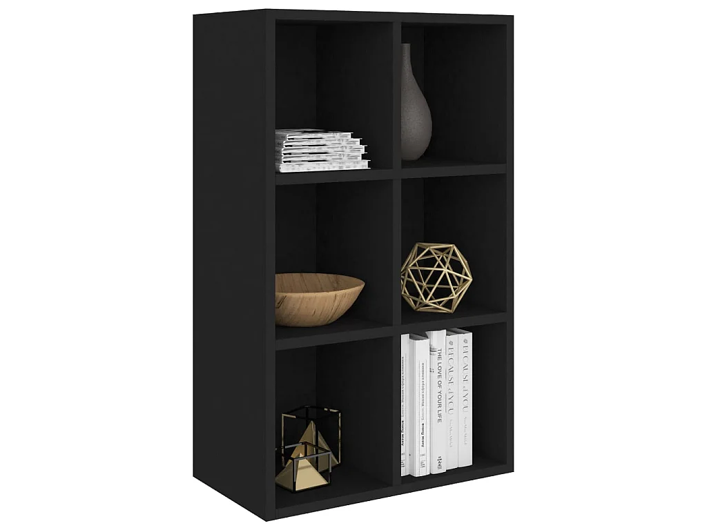 Estante/aparador 66x30x98 cm derivados de madeira preto PT717864