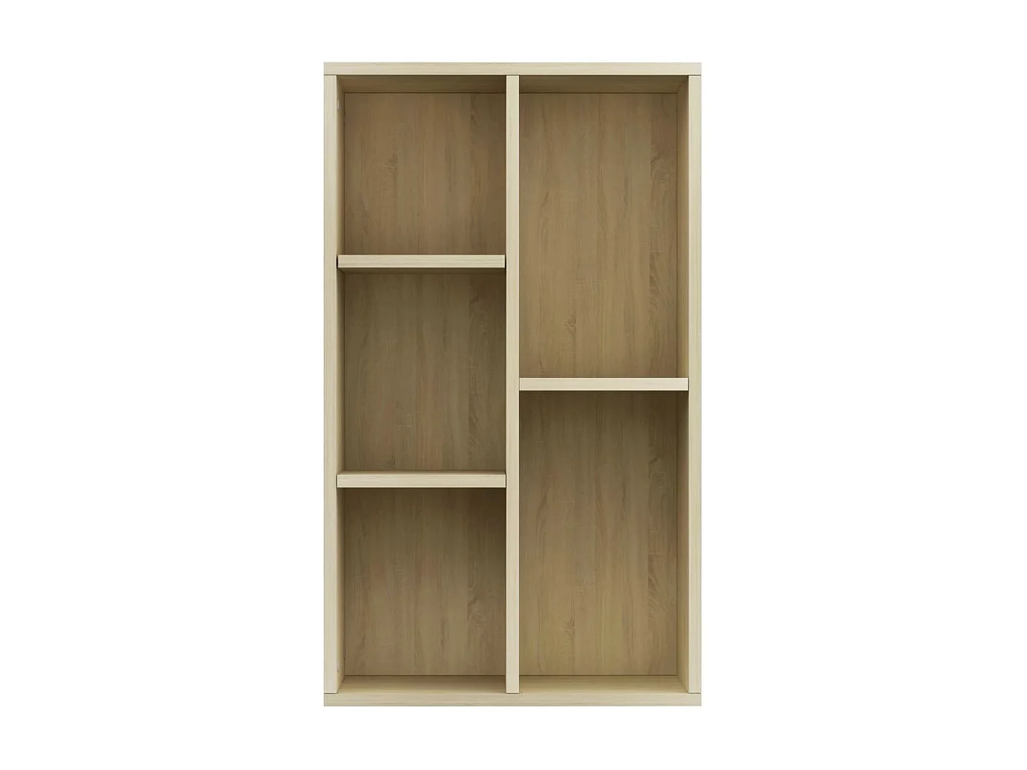 Boekenkast/dressoir 50x25x80 cm spaanplaat sonoma eikenkleurig NL508439