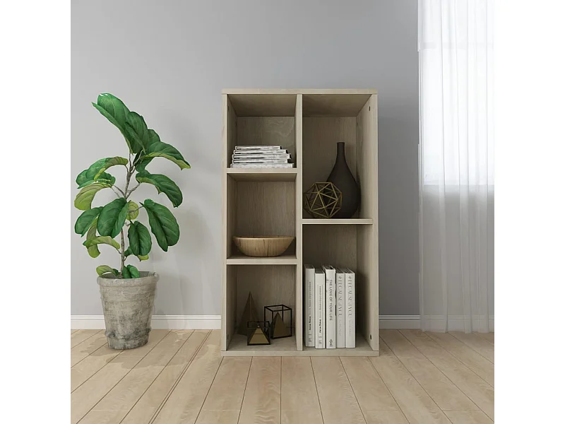 Estante/aparador 50x25x80 cm contraplacado cor carvalho sonoma PT543004