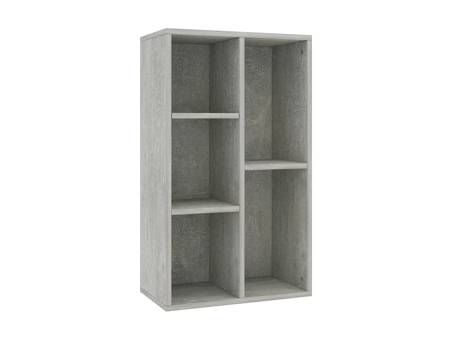 Boekenkast/dressoir 50x25x80 cm spaanplaat betongrijs NL702793