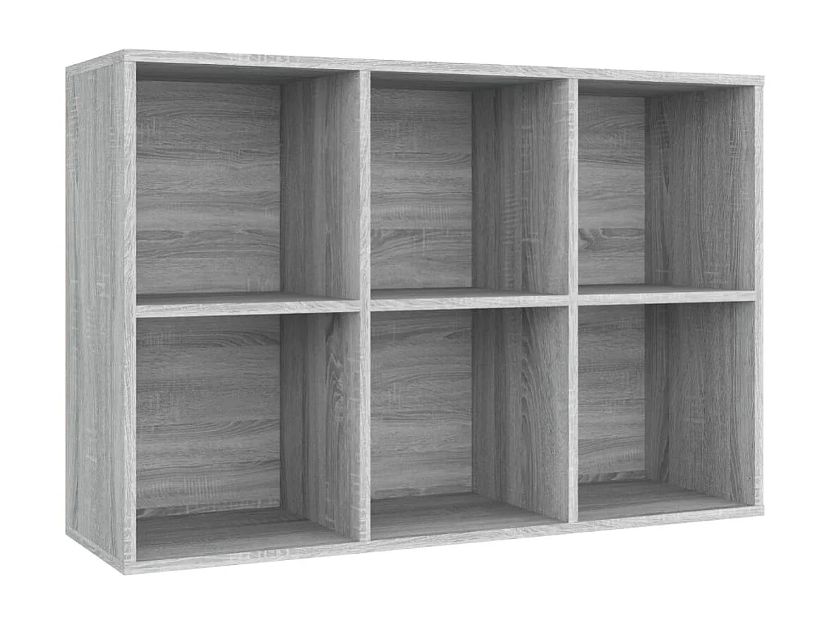 Bibliothèque Sonoma gris 66x30x98 cm Bois d'ingénierie KOO35214