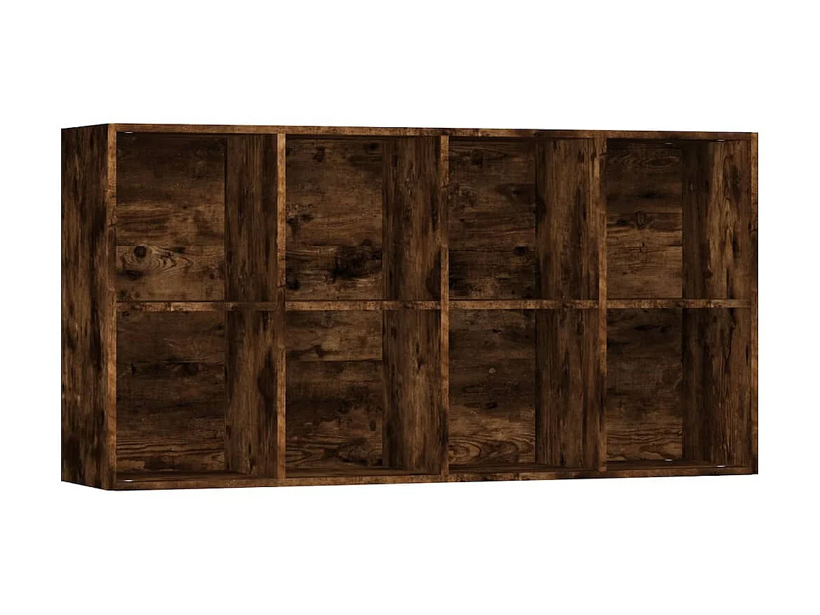 Bibliothèque Chêne fumé 66x30x130 cm Bois d'ingénierie KOO98528