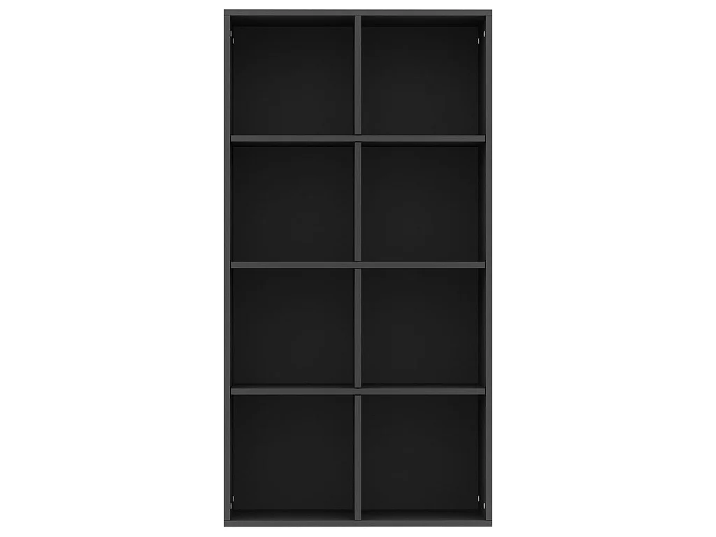 Boekenkast/dressoir 66x30x130 cm bewerkt hout zwart NL499538