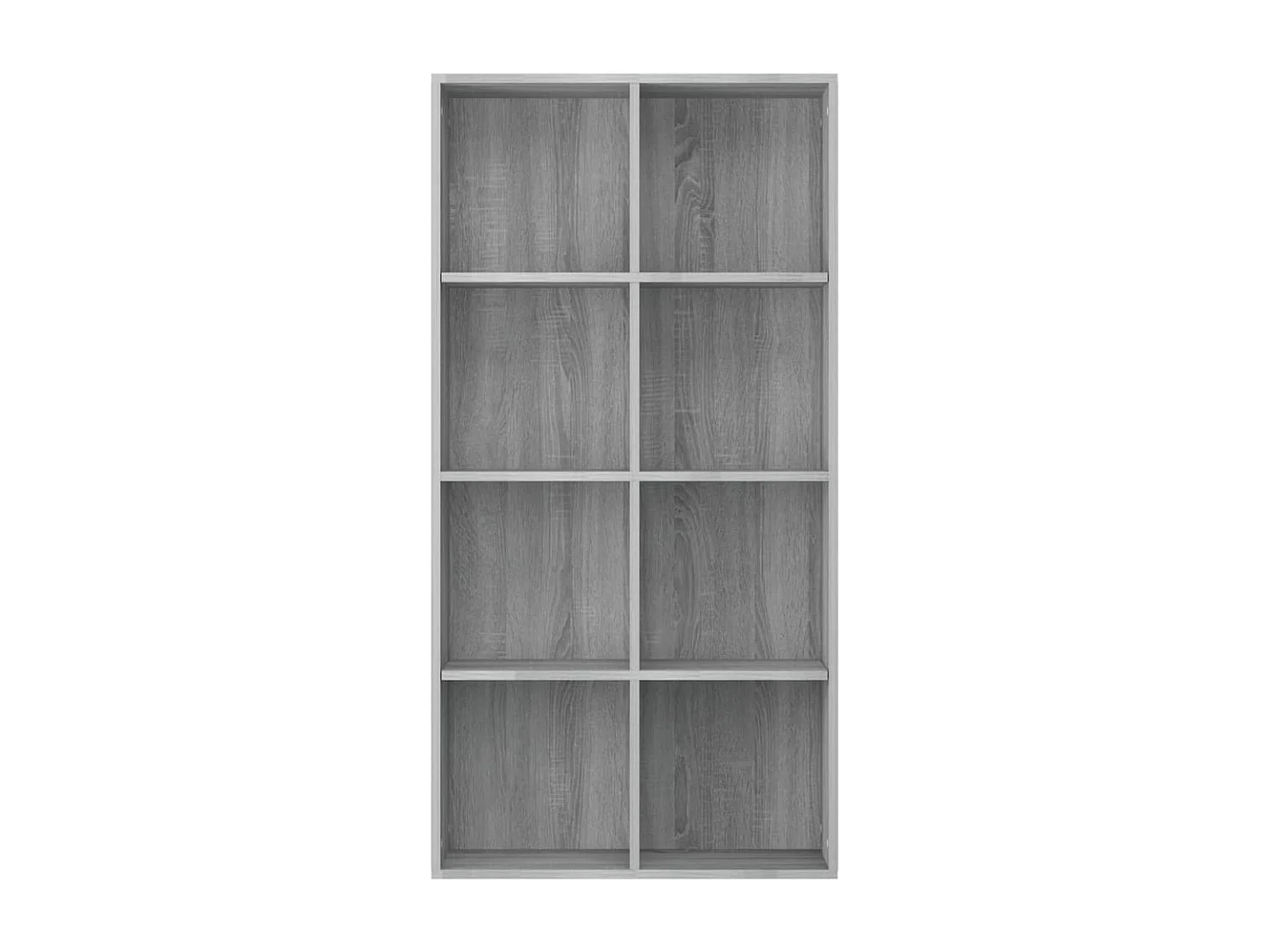 Biblioteca Estantería madera contrachapada gris 66x30x130 cm ES71158