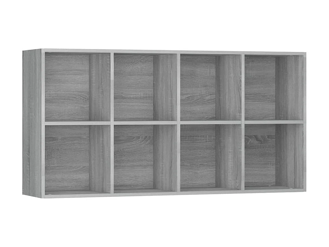 Biblioteca Estantería madera contrachapada gris 66x30x130 cm ES71158