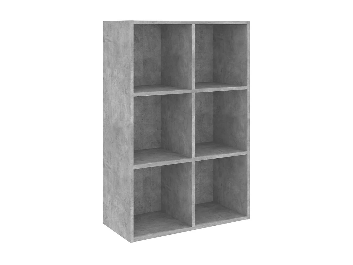 Biblioteca Estantería madera ingeniería gris hormigón 66x30x98 cm ES98007