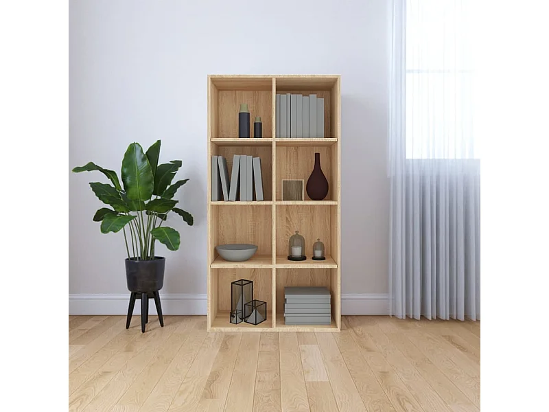 Bibliothèque Chêne sonoma 66 x 30 x 130 cm Aggloméré KOO68282