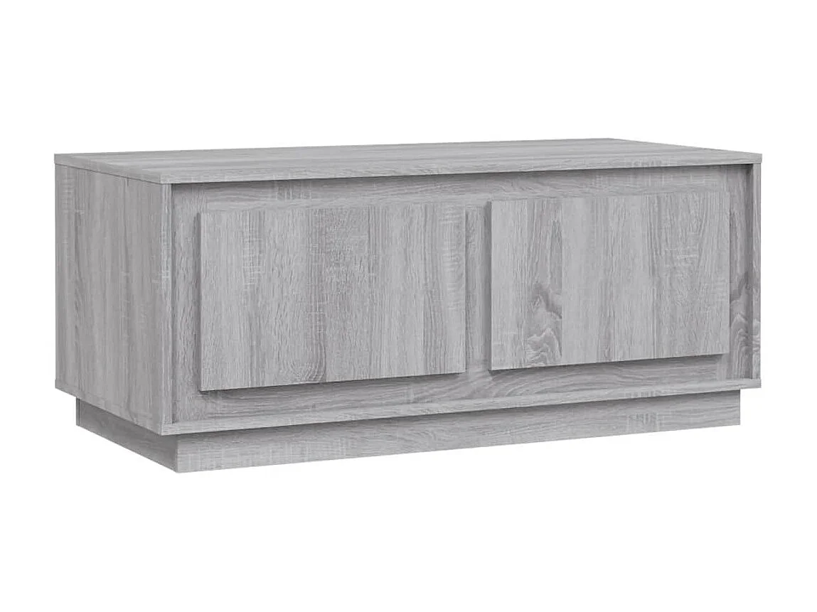 Table basse sonoma gris 102x50x44 cm bois d'ingénierie OFR47959 BonneVie Meuble