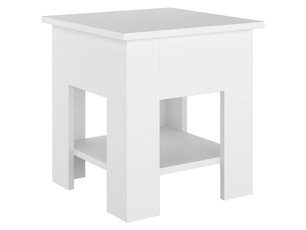 Mesa de centro 40x40x42 cm madeira processada branco PT112952