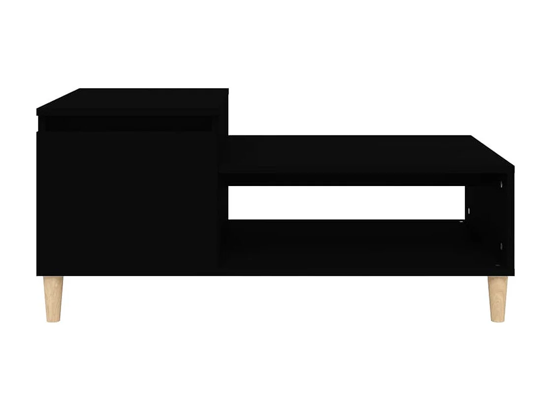 Mesa de centro 100x50x45 cm derivados de madeira preto PT994954