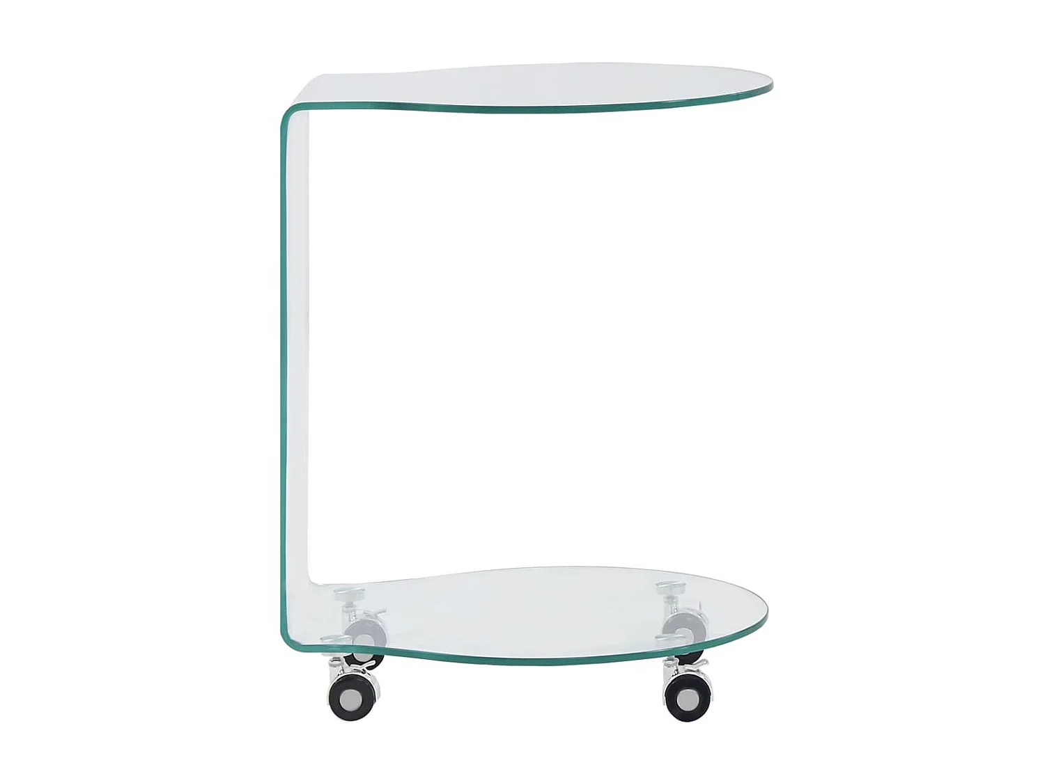 Mesa de centro de vidrio templado 45x40x58 cm ES52237