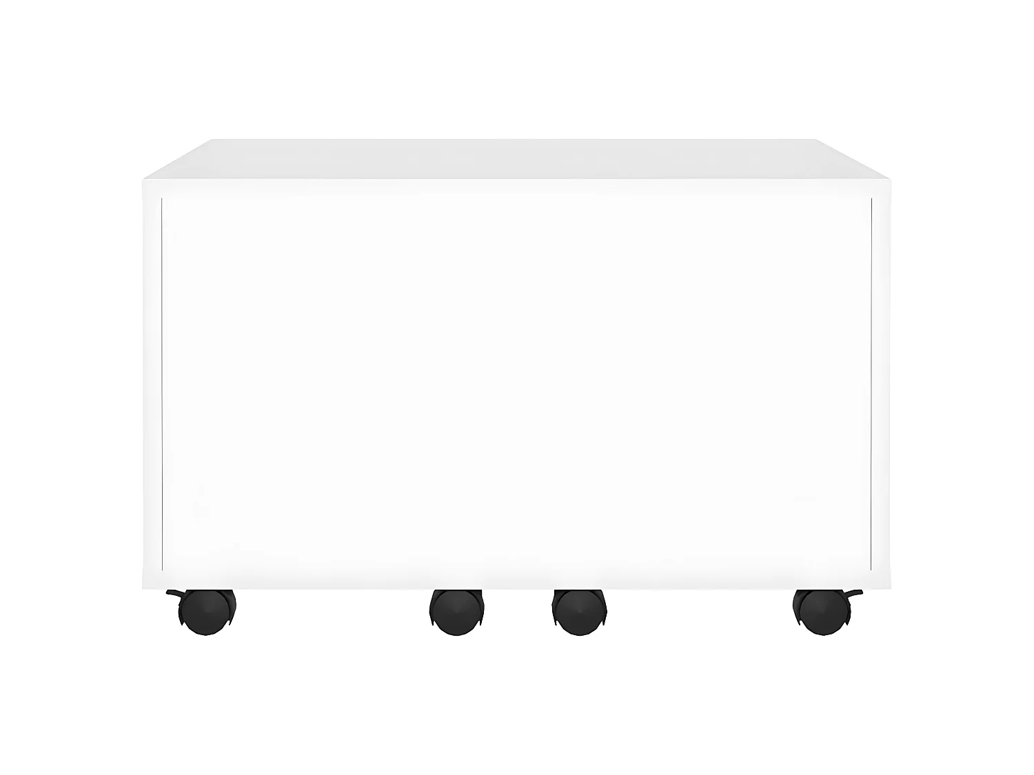 Table basse extensible Blanc 60x60x38 cm Aggloméré OFR47408 BonneVie Meuble