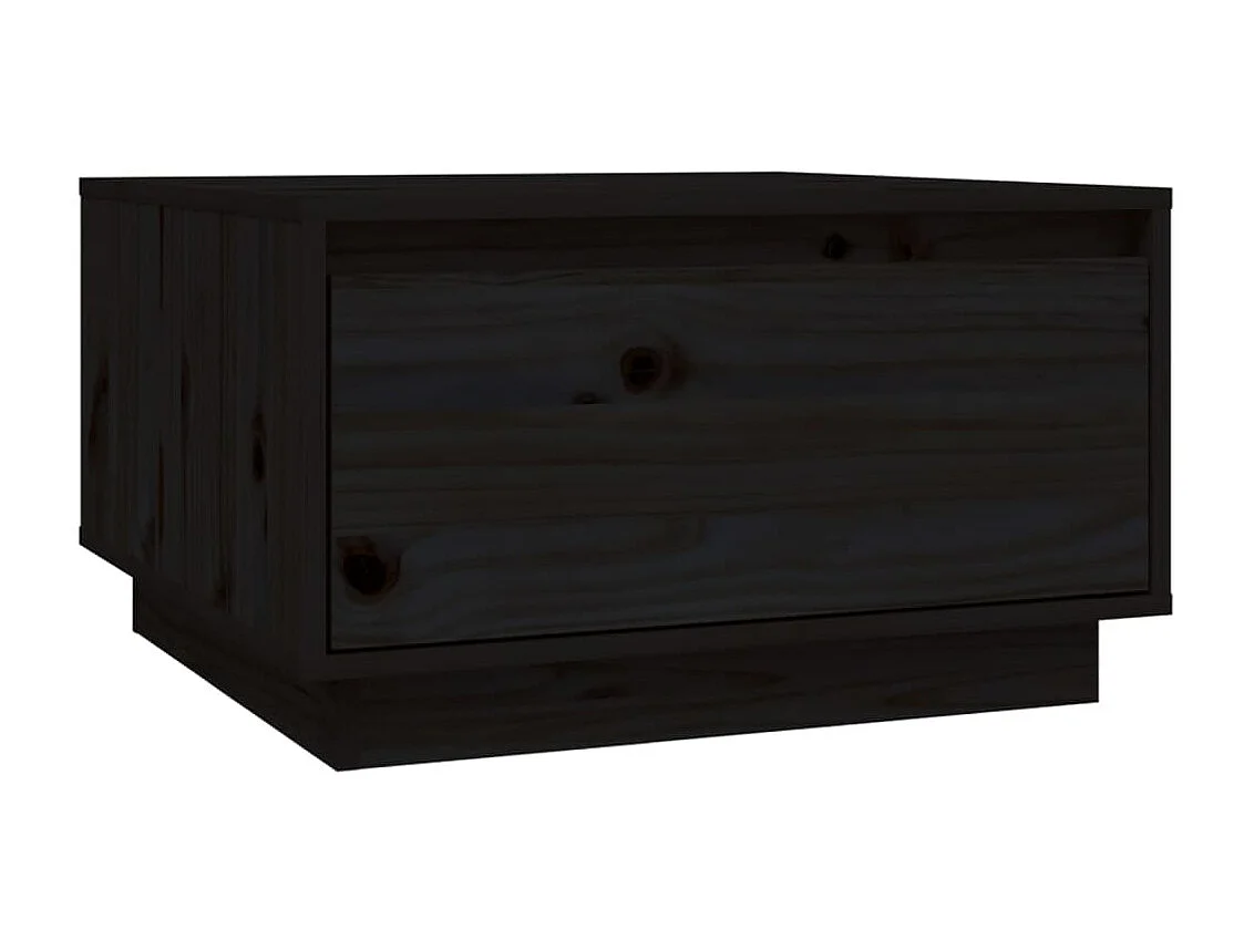 Mesa de centro 55x56x32 cm pinho maciço preto PT950559