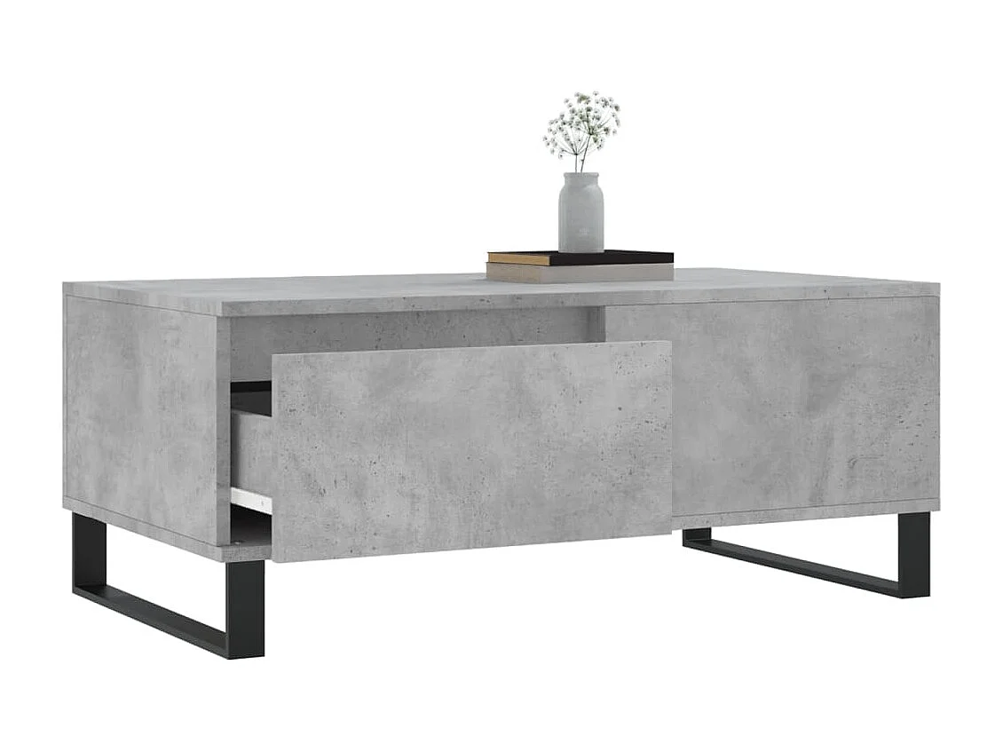 Mesa de centro 90x50x36,5 cm derivados madeira cinzento cimento PT603588