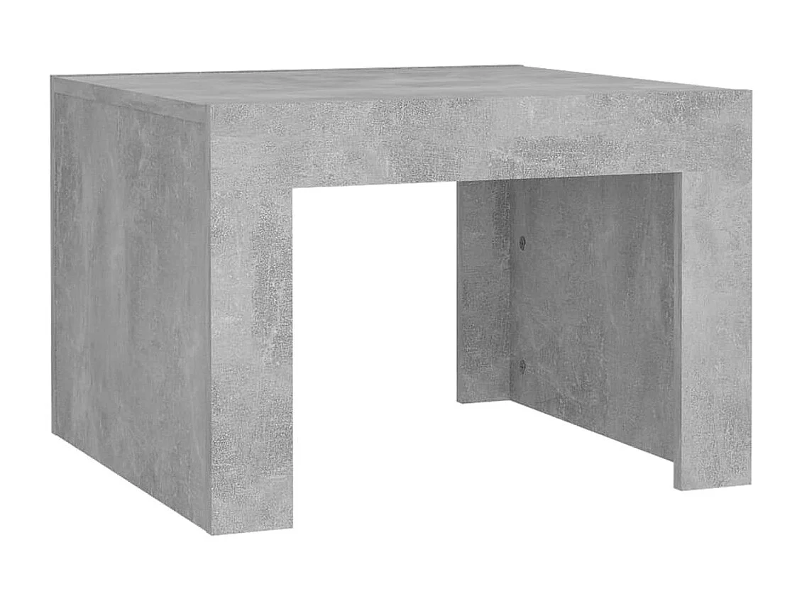 Table basse Gris béton 50x50x35 cm Aggloméré OFR75741 BonneVie Meuble