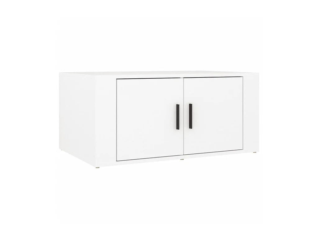 Salontafel 80x50x36 cm bewerkt hout wit NL733190